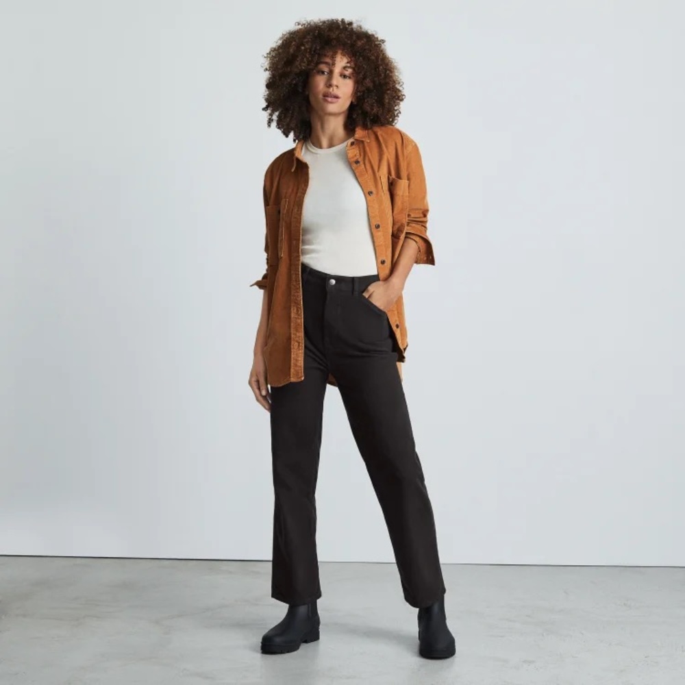 Black Everlane Moleskin Way High Pants! 00!